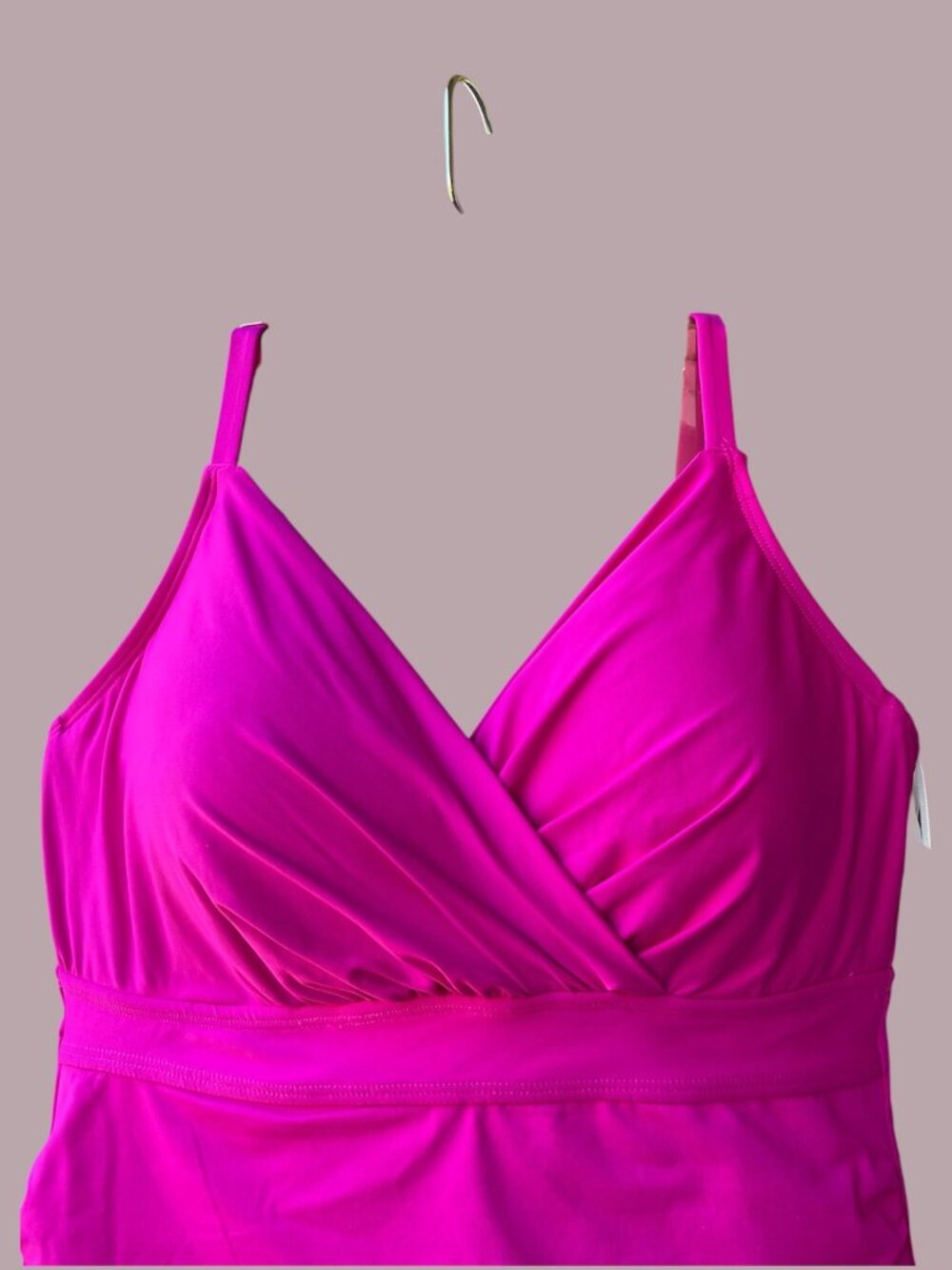 Anne Cole Tankini NWT Swim Top Pink 38DD/40D